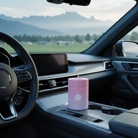 Désodorisant d'air pour l'intérieur de la voiture, plusieurs senteurs, design rose élégant, diffuseur d'arômes de voiture longue durée