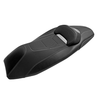 Coussin de siège de moto FOMOKER NS150GX en cuir et plastique, construction en aluminium, mousse à haute résilience, design antidérapant modifié