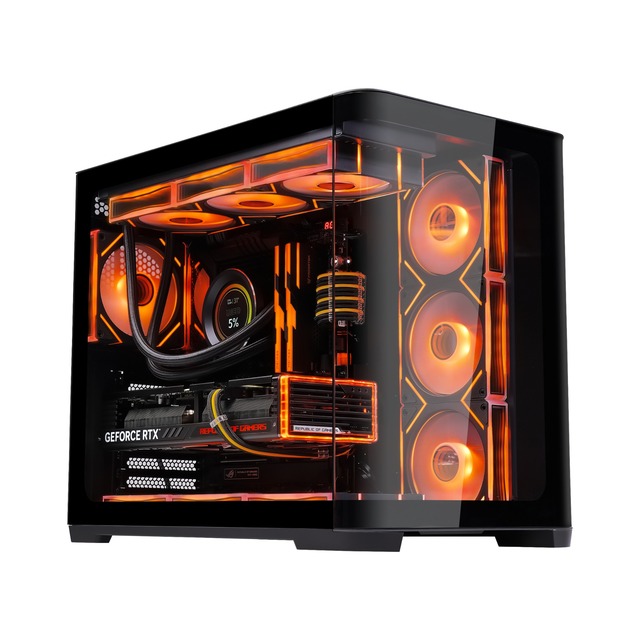 Private Label 2851A Full Curved Panoramic ATX Gaming PC Case OEM ODM Factory Direct Source Bulk Order Computer Chassis PC Casing