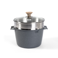 MGC 24/28cm Marbre moulé sous pression Revêtement antiadhésif Marmites à soupe et marmites pour induction Matériau métallique