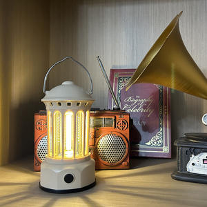 Lampe de camping Jiadi à LED, décoration de bureau, éclairage cadeau avec design colonne romaine pour la maison et l'extérieur - Product Image 1