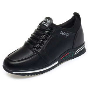 Black Leather Casual Sneakers for Women, Soft Non-slip Mom Shoes, Comfortable Lightweight Walking Shoes for Daily Wear - Product Image 5