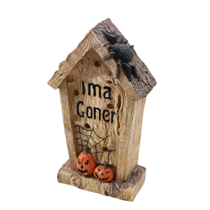 Décoration d'Halloween Fournitures Nouvel ornement d'Halloween tombston statue crâne humain figurine Home Desktop Halloween décoration - Product Image 3