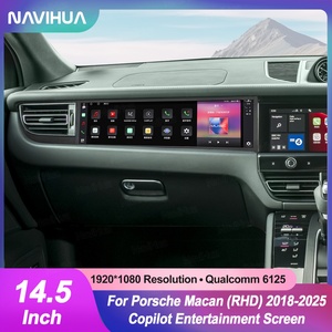 Pantalla Táctil Android de 14.5 Pulgadas para Coche, Sistema de Entretenimiento para Copiloto, Compatible con Porsche Macan RHD 2018-2025, Monitor de Unidad Principal para Pasajeros, Carplay - Product Image 4