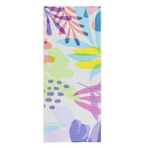 Chiffon de nettoyage en microfibre écologique super absorbant, torchon uni à motif gaufré, séchage rapide pour la cuisine - Product Image 5