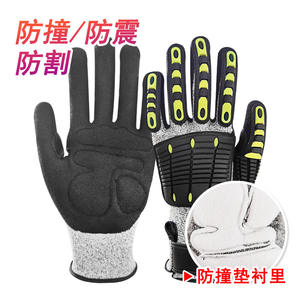 Gants anti-coupure professionnels HPPE, paume enduite de nitrile à points, pour le perçage, l'exploitation minière, la fabrication mécanique - Product Image 2