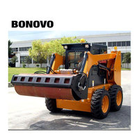 Compacteur vibrant à rouleaux de 60 cm de largeur, compatible avec les chargeuses compacteuses Bobcat/CAT S450