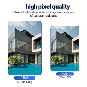 4G / WiFi Solar <b>Camera</b> Three Lens Screen Outdoor Low Power Battery IP PIR Human Detection CCTV Security Protection Cameras - Product Image 5