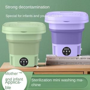 Portable Mini Semi-automatic <b>Stacked</b> Washer/Dryer All-in-One Folding Design Underwear Tights Small <b>Plastic</b> Elution Wholesale - Product Image 4