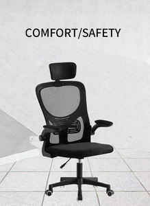 Silla <span class=keywords><strong>de</strong></span> Oficina Ergonómica Ustovian con Soporte Lumbar, Silla Simple y Duradera con Cojín <span class=keywords><strong>de</strong></span> Esponja, Silla Giratoria con Elevación para Trabajadores - Product Image 5