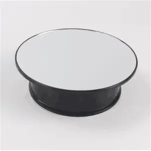 360 Degree Electric Rotating Turntable Jewelry Display Stand 25cm turntable with mirror Motorized Rotary Turntable Mirror