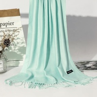 2020 nouveau doux cachemire écharpes femmes couleur unie enveloppes mince longue écharpe gland décontracté dame hiver femme châle avec beaucoup de couleurs