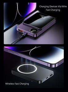 <span class=keywords><strong>Elettronica</strong></span> <span class=keywords><strong>di</strong></span> consumo veloce ricarica Wireless magnetico Power Bank 5000mAh Display Ultra sottile Magsaferred batteria per iPhone - Product Image 6