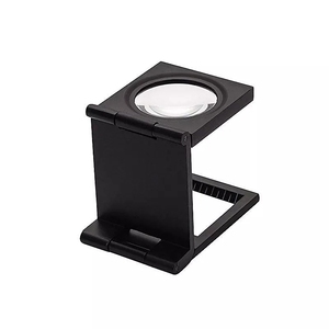 Lupa de suporte dobrável, quadrado, alta qualidade, lupa, 10x, ferramenta de joalheria com luz led - Product Image 2