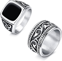 Design personnalisé mode oxydé 925 bagues en argent sterling pour hommes bijoux bagues en argent personnalisées 925