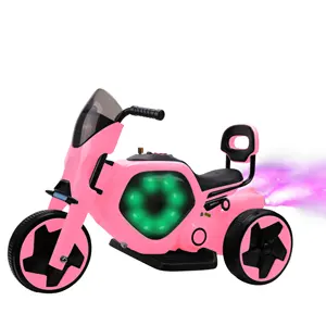 Customized 6v Electric Baby Toy Vehicle Kids Ride On Car Anti Slip Tire Off-Road 3 Wheel Motorcycle For Big Kids Girl Boy