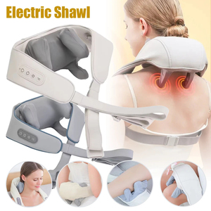 Masajeador de chal de salud para ancianos, masajeador de espalda, cintura, pierna, tejido profundo, vibración, masaje, coche, hogar, cuello, hombro, masajeador con caja de regalo - Product Image 5