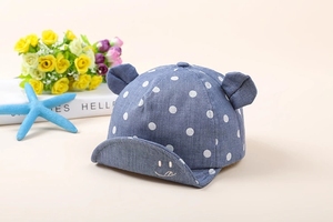 Visage souriant vague Point casquette de Baseball chapeau de soleil casquette enfant bébé chapeau mignon bébé chapeaux bébé garçons filles enfants à pois chapeau - Product Image 5