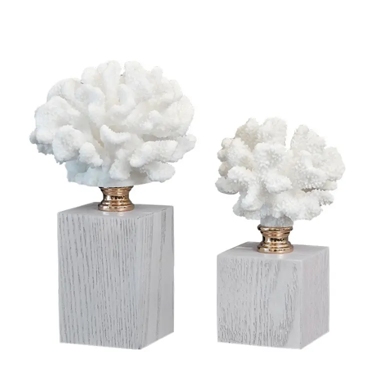 Ornamento di corallo artificiale decorativo in resina corallo