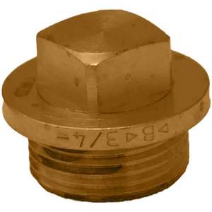 Producto de herramienta de torneado de tapa macho cuadrada de latón amarillo 3/4 - Product Image 1