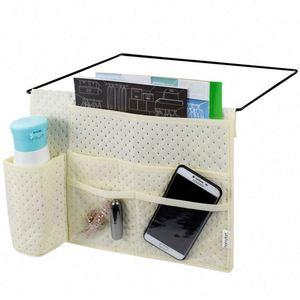 Organisateur de rangement de chevet multifonctionnel et écologique avec poches, pratique pour le rangement de la literie - Product Image 1