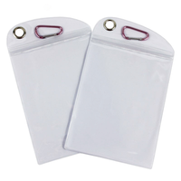 Sacs en PVC refermables à fermeture éclair, imprimés avec logo personnalisé, recyclables, résistants à l'humidité, pour bijoux, bagues, boucles d'oreilles, petits emballages