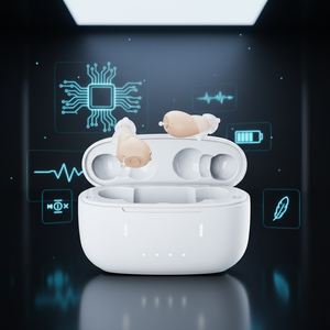 Aides auditives rechargeables sans ordonnance pour les seniors, réduction du bruit, son clair, design intra-auriculaire confortable et invisible - Product Image 4