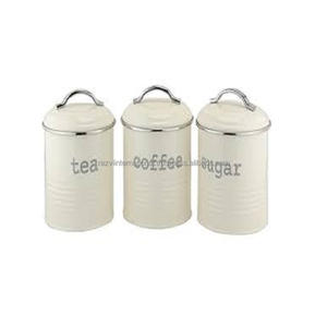 Ensemble de boîtes en métal blanches - Product Image 4