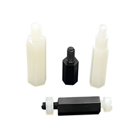 Entretoise filetée hexagonale mâle-femelle en aluminium anodisé noir/blanc M2 de précision CNC pour carte mère PCB