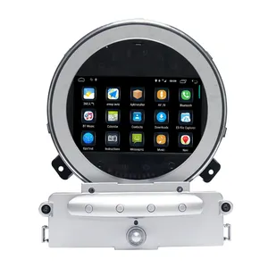 Pemutar DVD Mobil Android 10.0 7 Inci, Pemutar Radio DVD Stereo Mobil Layar Sentuh Navigasi GPS untuk BMW MINI R56 2007-2010