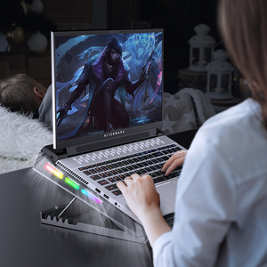 <span class=keywords><strong>Refroidisseur</strong></span> d'ordinateur <span class=keywords><strong>portable</strong></span> de jeu RGB coloré avec support pour téléphone Ice Coorel Produit promotionnel - Product Image 2