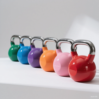 Venta al por mayor logotipo personalizado color hueco competición kettlebell para Fitness y entrenamiento de fuerza levantamiento de pesas kettlebell