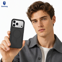 Casing Ponsel Magnetik Tangguh untuk iPhone 18 17 Pro Anti Benturan TPU PC Hybrid Armor Cover Grosir