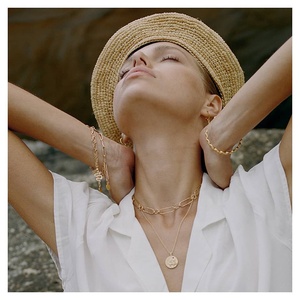 Vendita caldo dell'<span class=keywords><strong>argento</strong></span> sterlina 925 di modo placcato oro <span class=keywords><strong>leone</strong></span> alato zaffiro <span class=keywords><strong>argento</strong></span> della <span class=keywords><strong>collana</strong></span> della moneta - Product Image 2