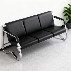 Silla de Espera de Diseño Moderno de 3 Plazas con Estructura de Acero para Aeropuerto, Hospital, Escuela, Taller, Uso Comercial - Product Image 1