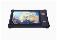 Tablet Android 12 Industri 8 inci Kustom, Tahan Air IP67, Tangguh, dengan Pengenalan Sidik Jari dan NFC