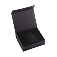 Boîtes d'emballage personnalisées en papier noir, ensemble de cosmétiques de luxe, emballages personnalisés pour rouge à lèvres, 10 pièces