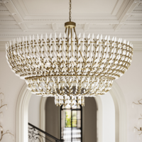 Lustre rond en laiton de style nordique simple, design moderne, pour salle à manger, salon, lampe suspendue