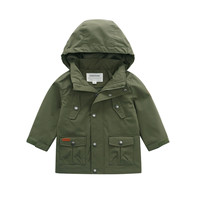 Chaqueta Impermeable con Capucha para Niños, Diseño Personalizado OEM, Chaqueta Bomber para Niños, Transpirable, Resistente al Viento, Tejido Reciclable