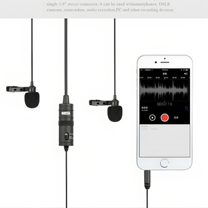 Collier BY-M1DM Clip Microphone Chantant Filaire Mic Enseignant Diffusion en direct Vidéo en ligne Streaming Karaoké Revers Lavalier Microphone - Product Image 3