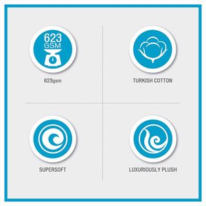 Ensemble de serviettes de bain Db, 6 pièces, en coton jacquard, séchage rapide, doux et absorbant, pour usage domestique - Product Image 6