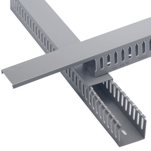 Nhà Máy grey PVC nhựa điện hệ thống dây điện ống dẫn thiết kế phổ biến Cáp Trunking 60*25 100*80 30*30 cho xây dựng công nghiệp - Product Image 4