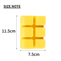 Cubes de cire de soja parfumés pour les commandes en gros emballées à la maison Variétés de couleur