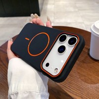 Coque de téléphone de luxe en silicone liquide pour iPhone 17 Air 16 15 14 13 12 Pro Max, compatible avec la recharge magnétique sans fil, coque souple