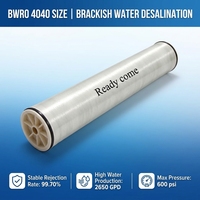 Élément de membrane d'osmose inverse BWRO 4040 à rejet élevé 99,7 % pour système de traitement d'eau saumâtre 2650 GPD