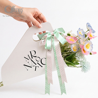 Ruban en satin à pois haute densité, 100 yards/rouleau, pour emballage de pâtisserie et décoration florale