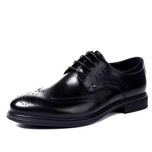 Chaussures Oxford pour hommes en cuir véritable à bout carré, légères et respirantes, style formel, semelle norvégienne, boucle moine, nouvelle collection 2025 - Product Image 5