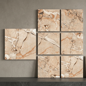 Azulejos de Porcelana Esmaltada Mate de Nogal Negro de 800x800 mm, Efecto Piedra Rústica Oscura para Pisos - Product Image 5