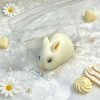 Jouet anti-stress lapin mignon, jouet à presser doux et réaliste, jouet à rebond lent pour la libération du stress
