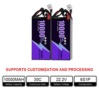 Batterie au lithium LiNiMnCoO2 à cathode semi-solide 6S 22,2V 10000mAh à haute densité énergétique, 1000 cycles, prix direct usine